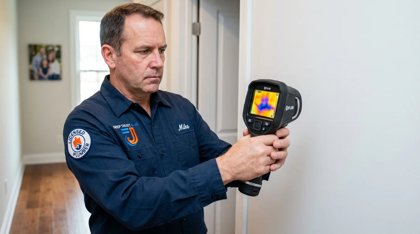 Thermal imaging leak detection by Johns Plumbing LLC in Bernalillo
