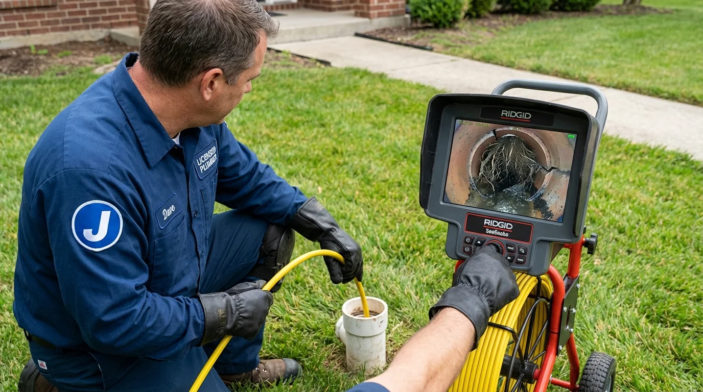 Sewer camera inspection being performed by Johns Plumbing LLC in Bernalillo